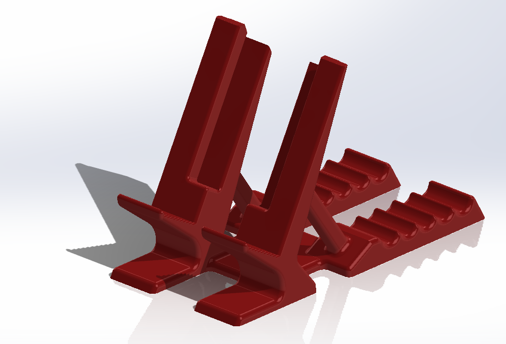 CAD-Modell der Smartphone-Halterung