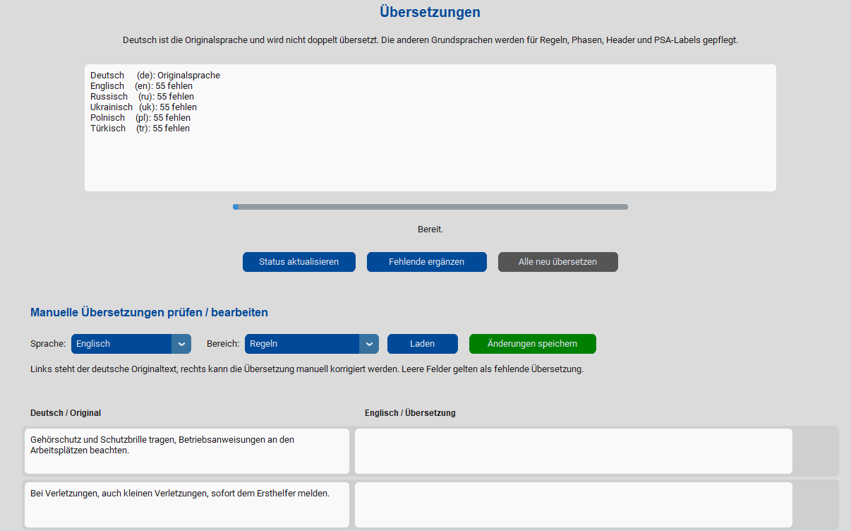 Übersetzungsstatus